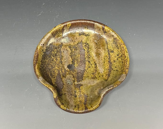 Wood Fired Salt Glazed Stoneware Spoon Rest