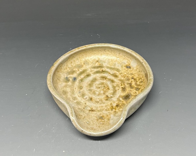 Wood Fired Salt Glazed Stoneware Spoon Rest
