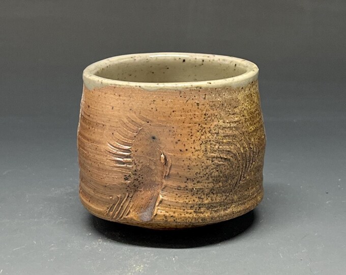 Wood Fired Salt Glazed Stoneware Whiskey Sipper