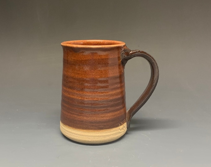 Knoxville Speedway Slip Clay striped stoneware Mug