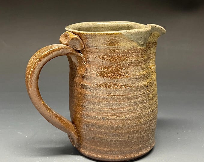 Wood Fired Salt Glazed Stoneware Creamer