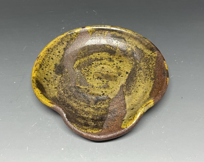 Wood Fired Salt Glazed Stoneware Spoon Rest