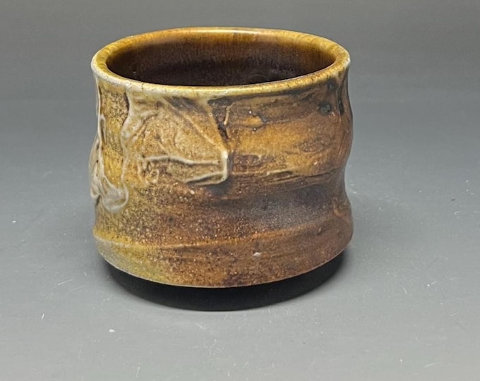 Wood Fired Salt Glazed Stoneware Whiskey Sipper