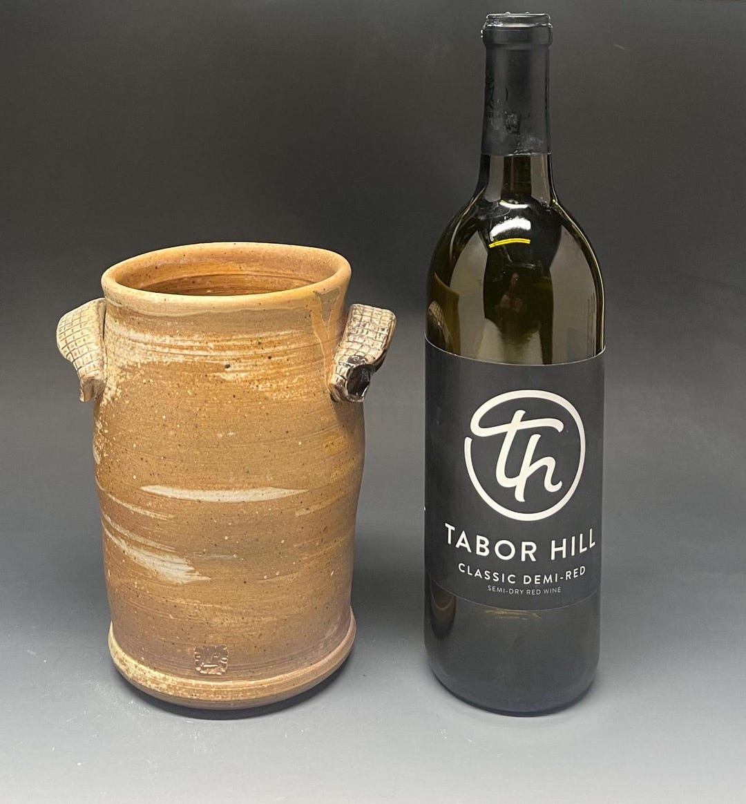 Wood Fired Salt Glazed Stoneware Wine Chiller