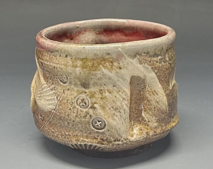 Wood Fired Ash Glazed Stoneware Tea Bowl