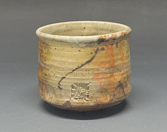 Wood Fired Ash Glazed Stoneware Tea Bowl