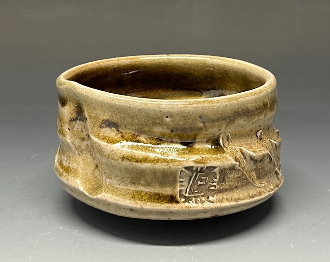 Wheel Thrown Stoneware Wood Fired Tea Bowl