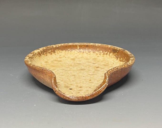Wood Fired Salt Glazed Stoneware Spoon Rest