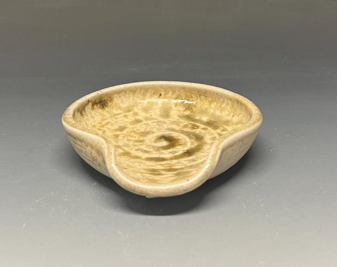 Wood Fired Salt Glazed Stoneware Spoon Rest