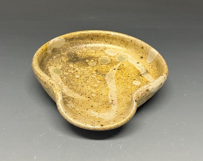 Wood Fired Salt Glazed Stoneware Spoon Rest
