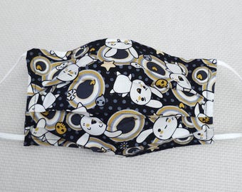 Bunny face mask reusable cloth face covering