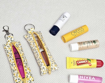Lip balm pouch, Christmas gift, Gift for friend, Handmade gifts