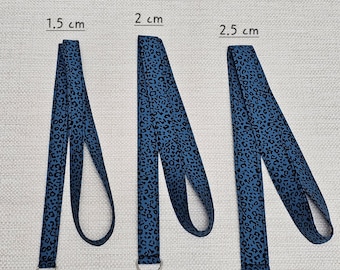 Cotton lanyard, Animal print neck strap, work ID badge holder