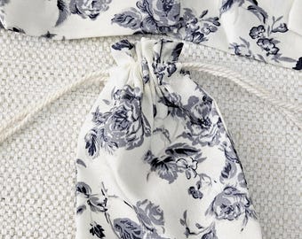 Mini/small vintage floral gift bags, jewellery pouches