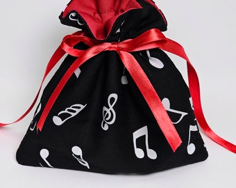 Pochettes cadeaux, Cadeau d'anniversaire pour musicien, Petites pochettes cadeaux en tissu, Pochette cadeau en tissu faite main pour professeur de musique, Royaume-Uni