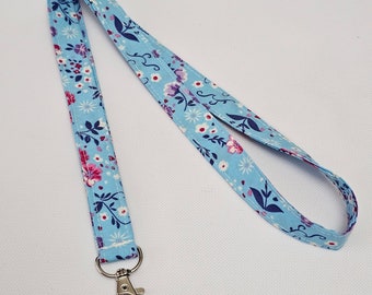 Floral Cotton Lanyard Teacher Gift Neck Strap