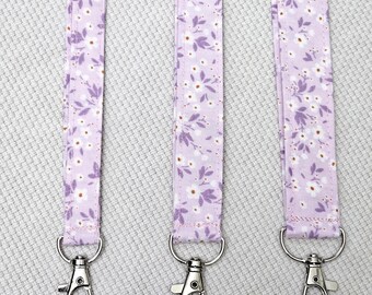 Floral Cotton Lanyard, Teacher Gift,Work accessory ID holder
