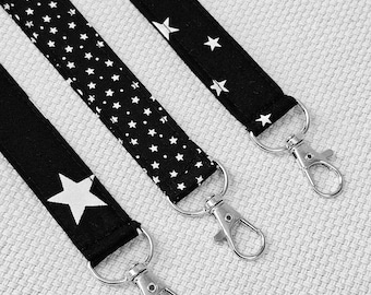 Star pattern lanyard, Gifts for Teachers, Handcrafted Cotton Lanyards, Christmas Gift