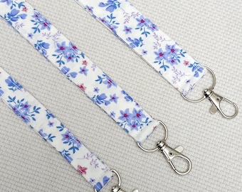 Floral Cotton Lanyard, Teacher Gift,Work accessory ID holder