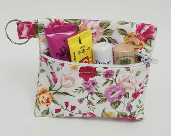 Floral Cotton Portemonnaie Schlüsselanhänger handgemachte Tasche