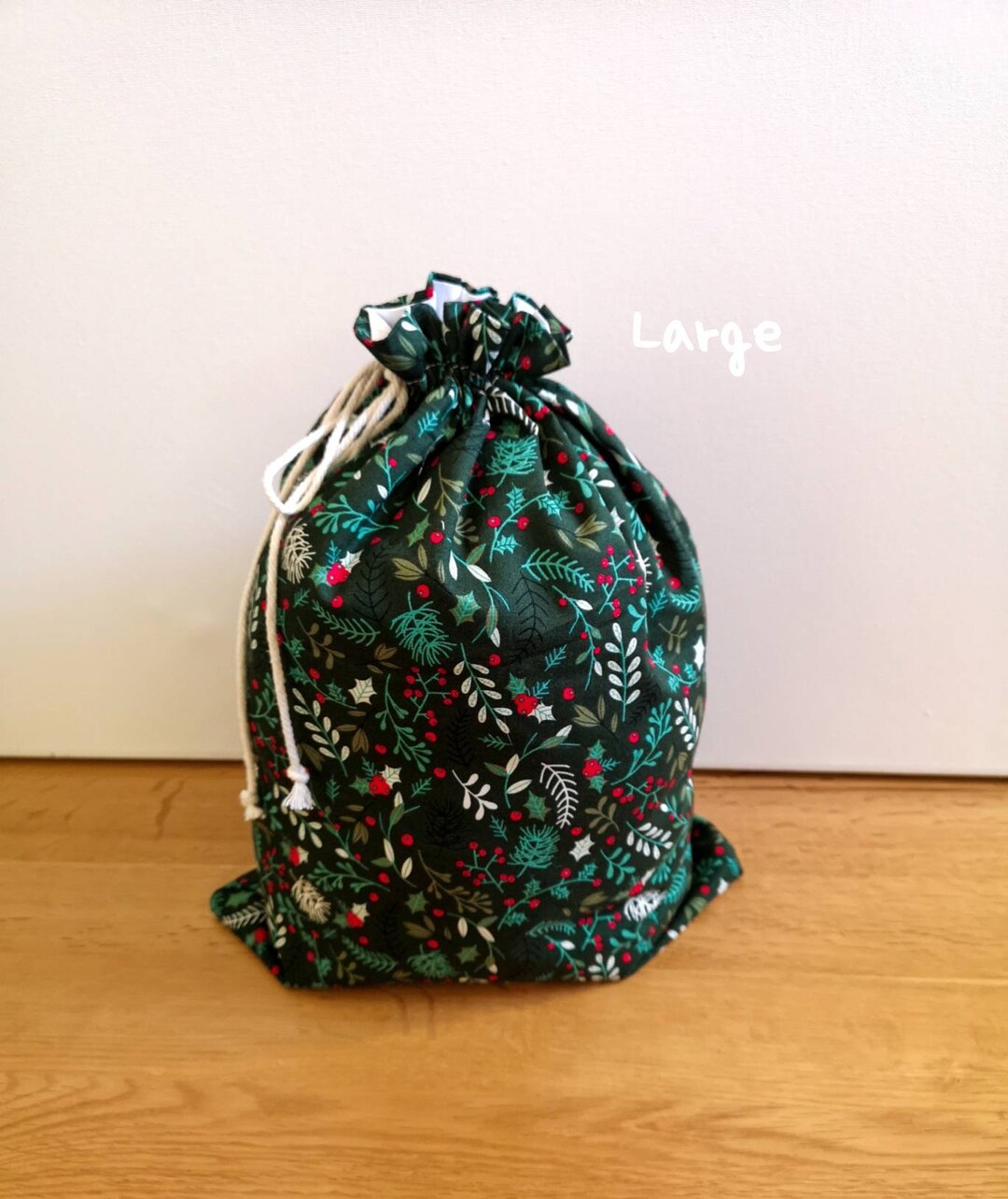 Christmas Fabric Gift Bags Reusable Fabric Gift Bags Eco Etsy UK