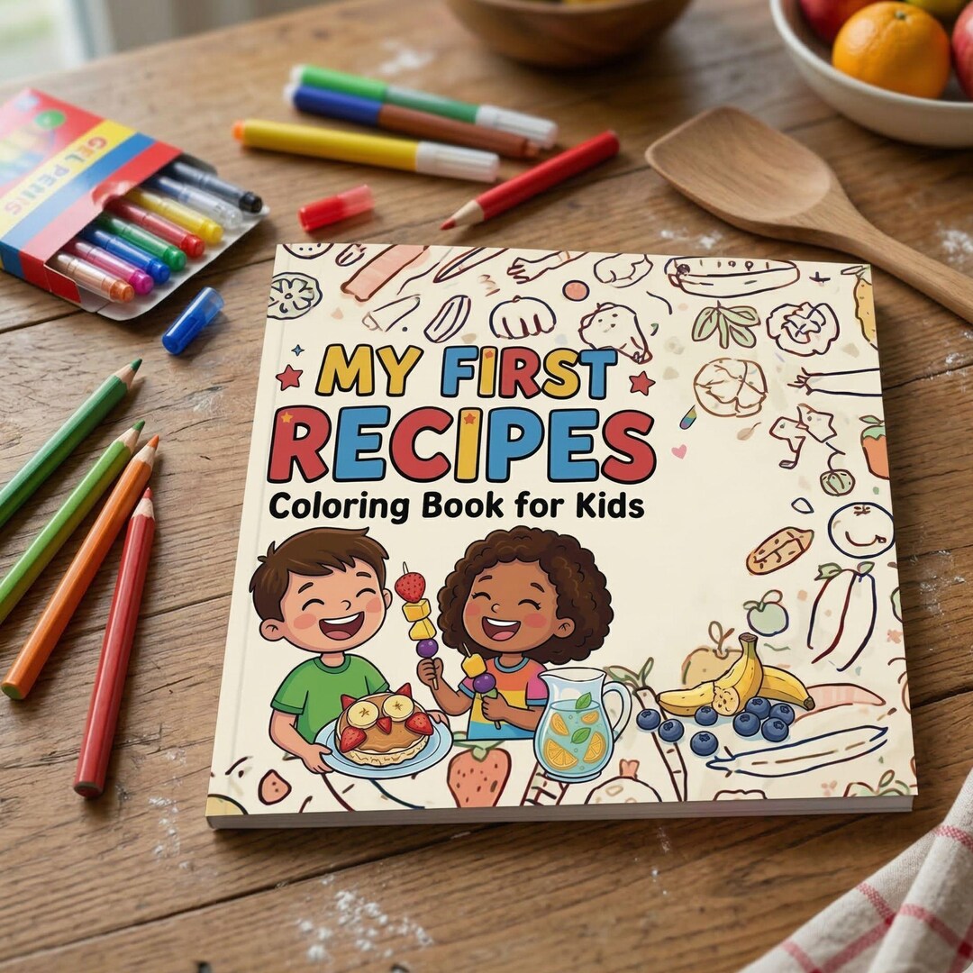 Printable Kids Coloring Cookbook | 10 Healthy Recipes for Toddlers ...
