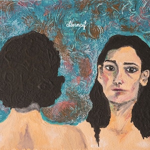 Fleabag - Stepmother's Sisters Painting of Fleabag and Claire | Instant Digital Download