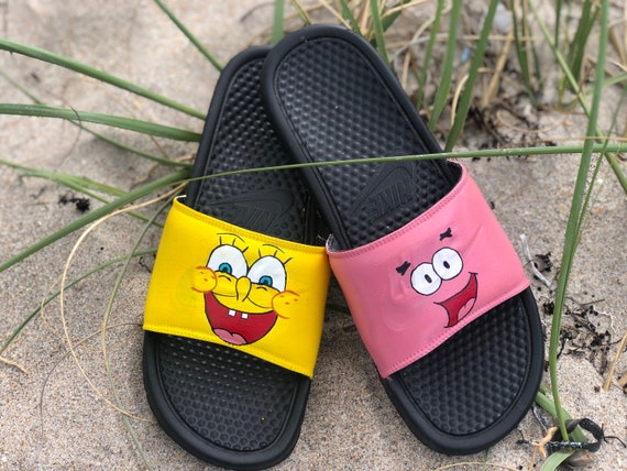 spongebob nike slides