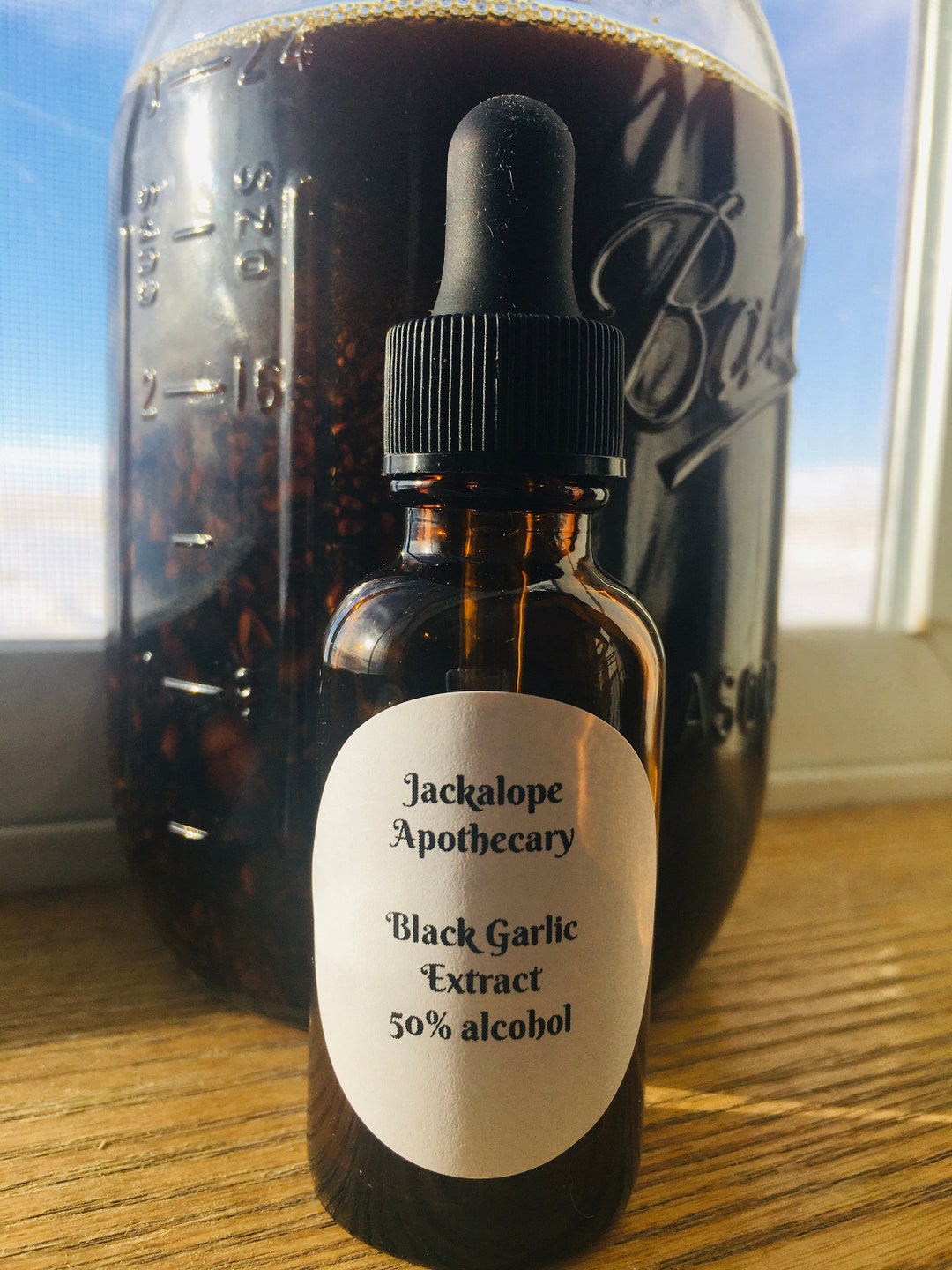 Black Garlic Extract, Organic Aged and Fermented 1oz. Etsy