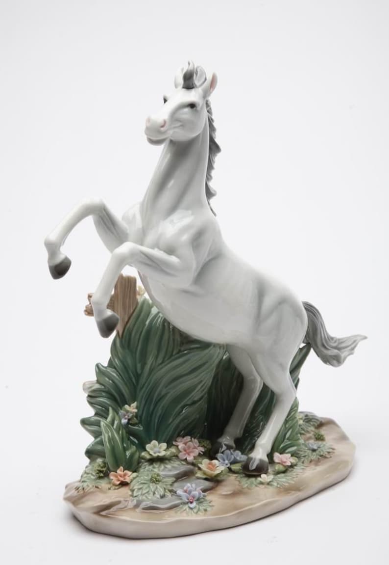 Handpainted porcelain horses statues and figurines Etsy