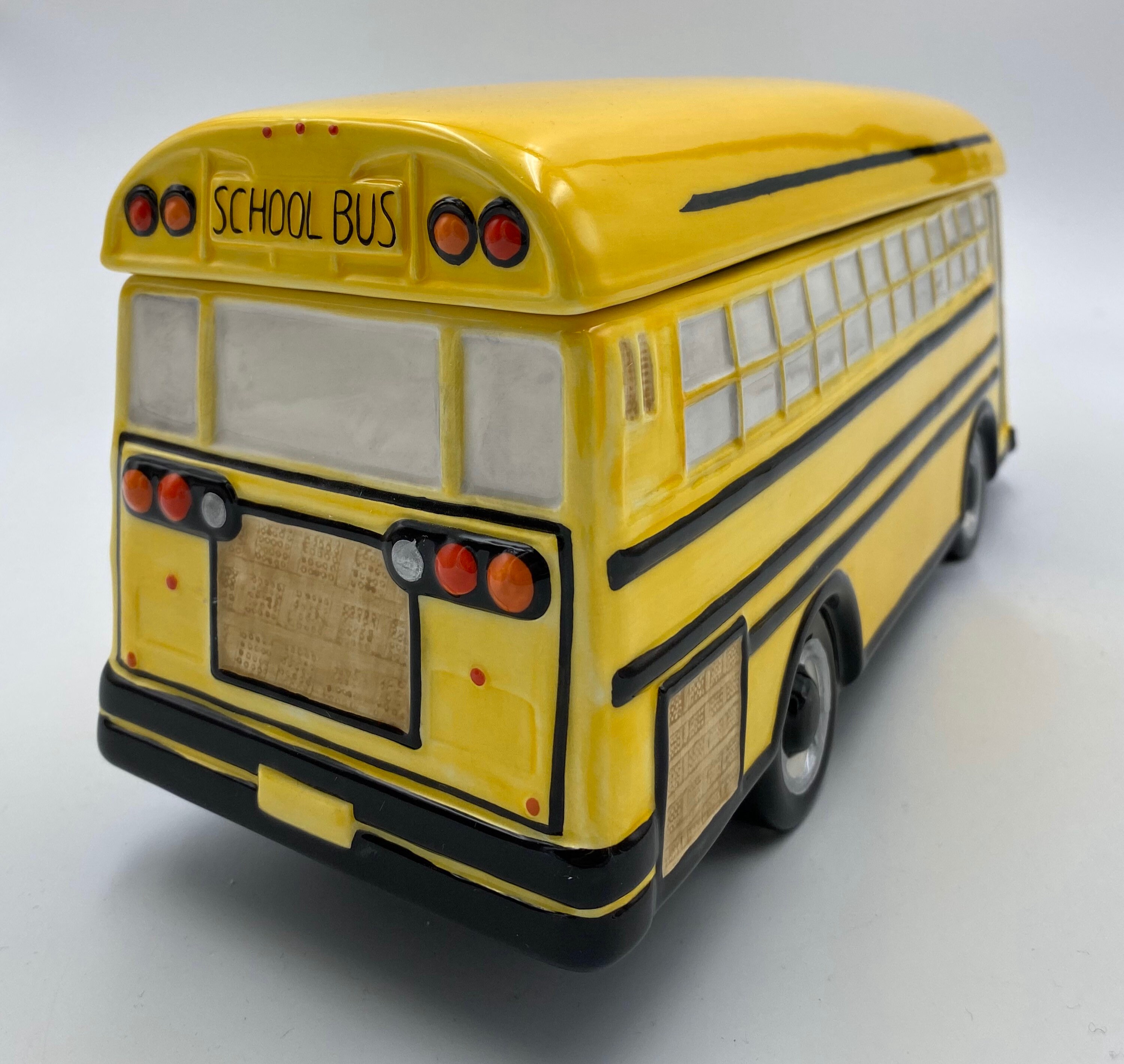 School Bus Cookie Jar Music Box Playing wheels on the Bus Etsy