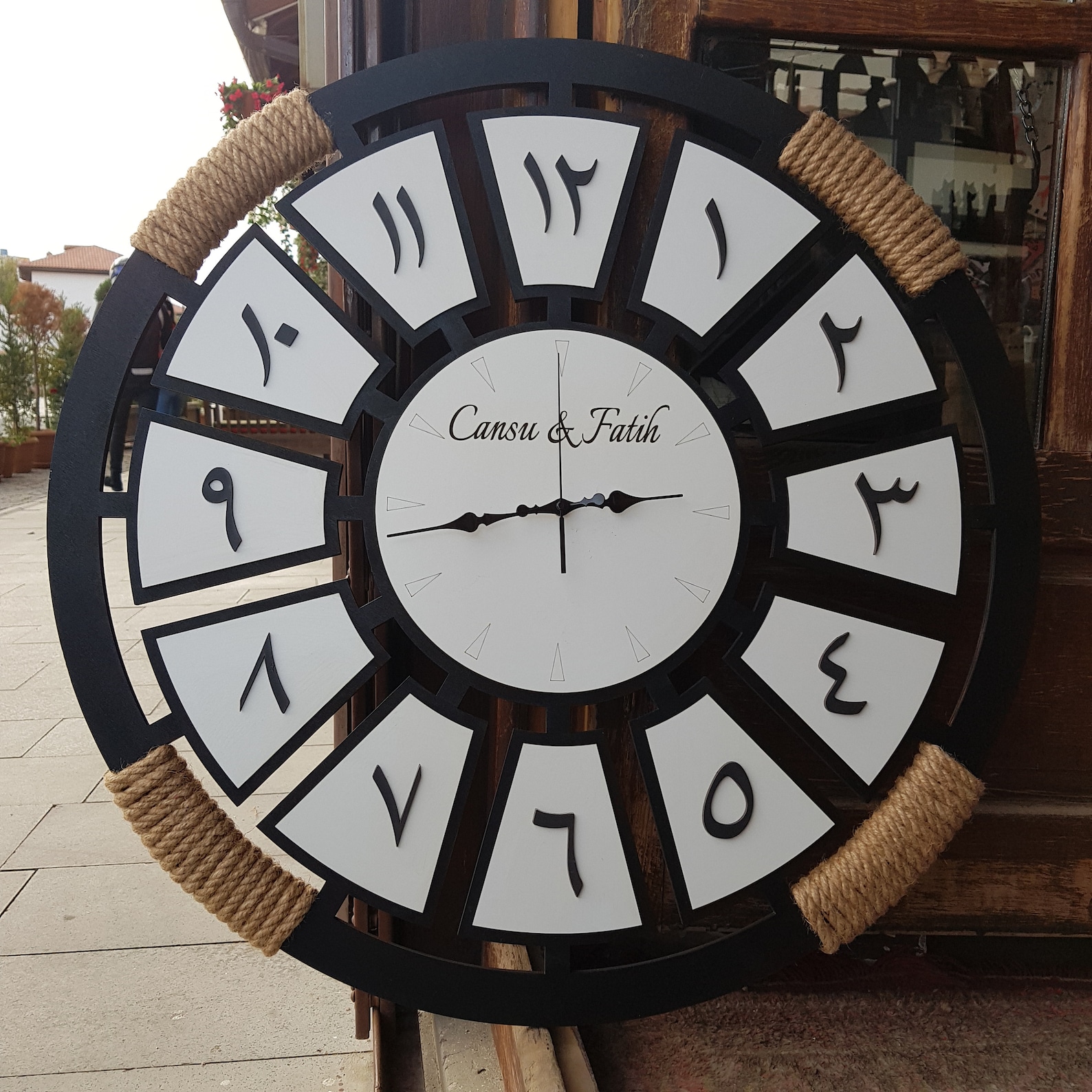 İslamic Wall Clock Arabic Wall Clock Large Wallclock Clock Etsy