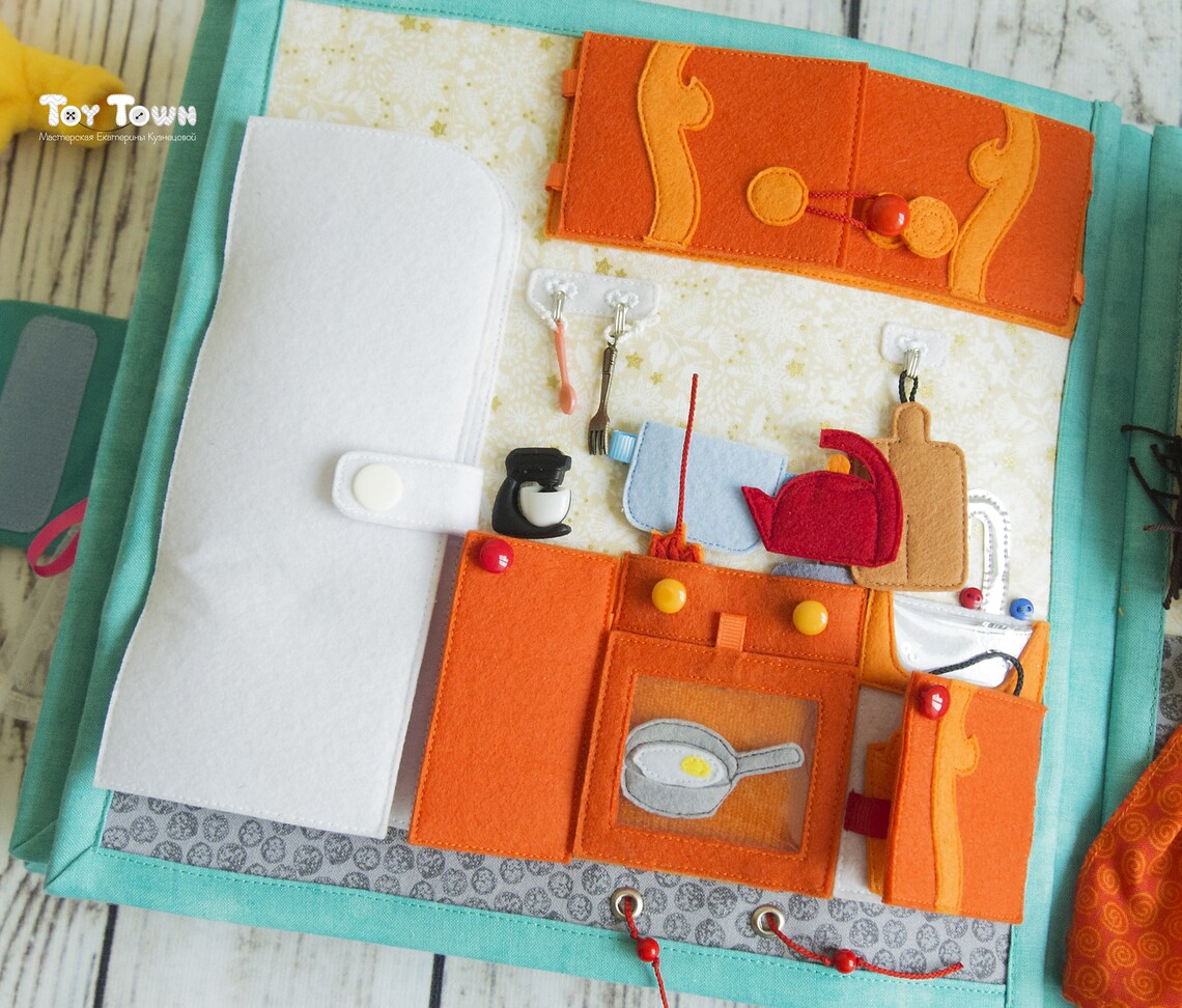 Tutorial Dollhouse Pattern PDF Fabric Quiet book Instruction Etsy