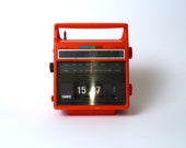 70s INTEL Flip Clock Radio with Thermometer