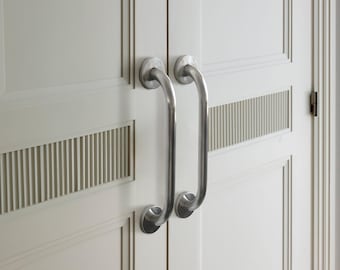 Stainless steel industrial style door handles, Length 30-100cm,modern metal pulls ,for Home Improvement
