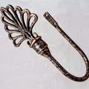 U-förmige Vorhanghaken mit fächerförmigen Enden, einzigartiger Haken, Vorhanghalter, Wandhaken, 3 Farben optional.