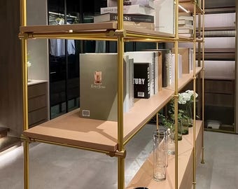 Bookcases, bottle racks, shelves, brass hardware, home decor ,custom sizes.