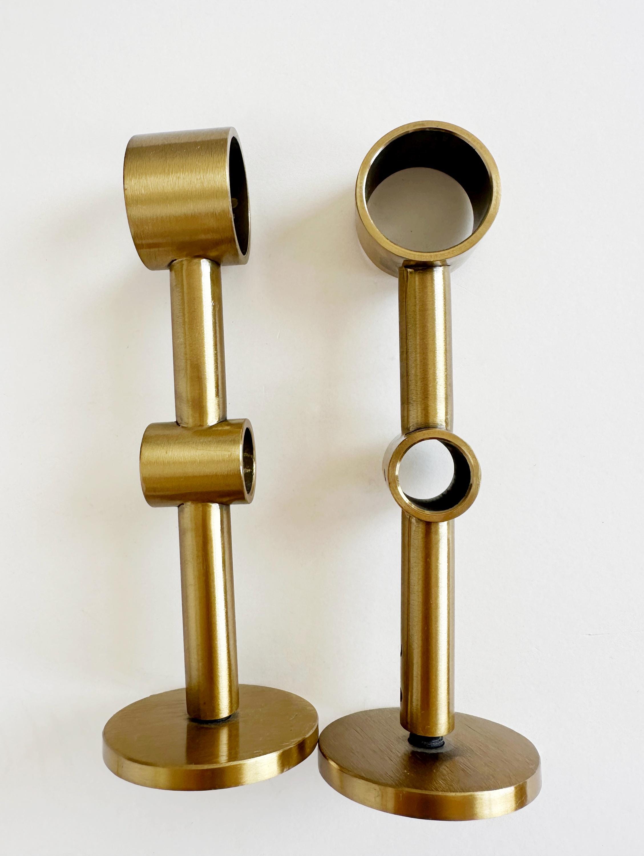 Transparent Plexiglass Double Bracket Curtain Rods, Curtain Rods to