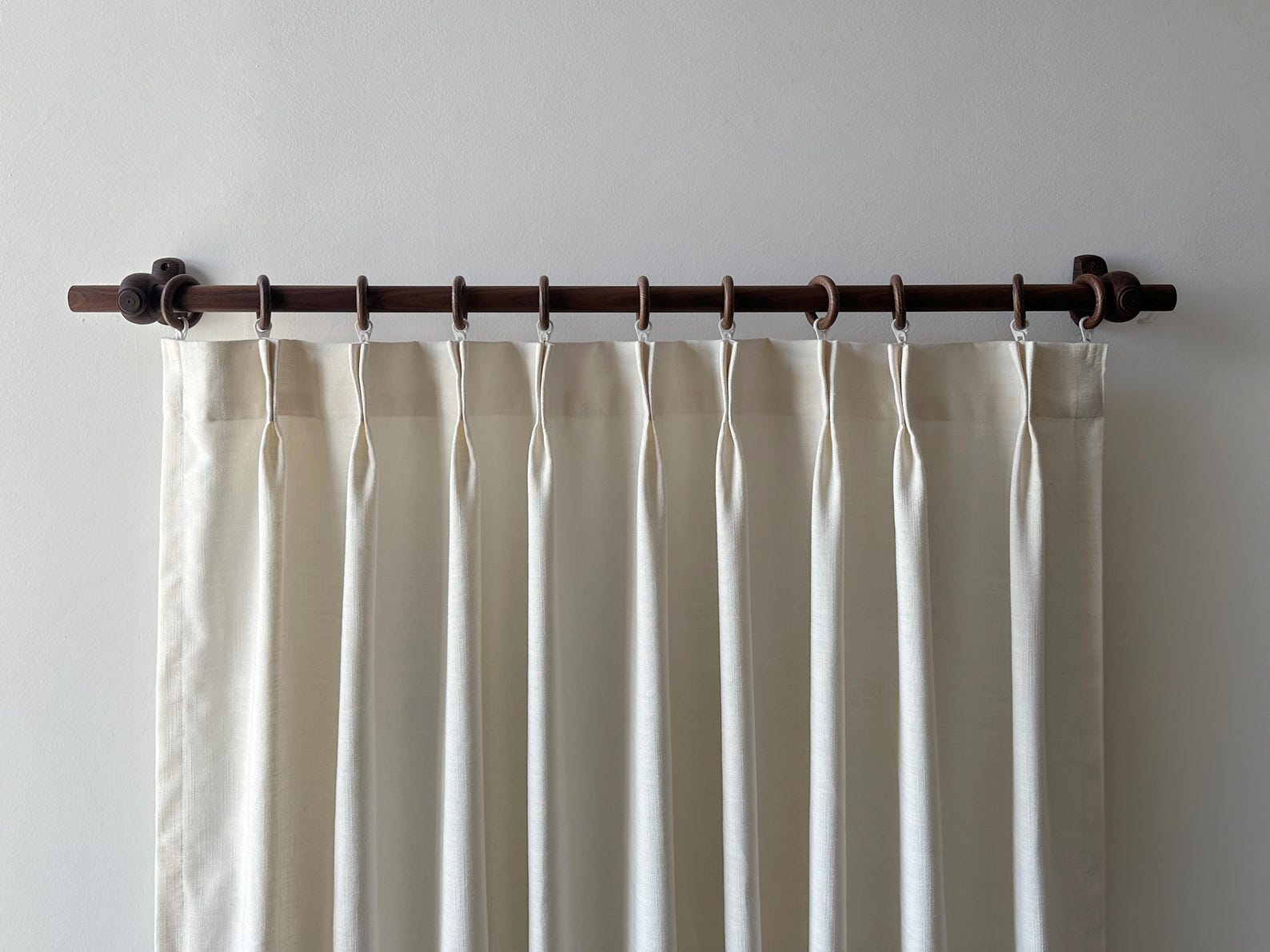 Brown Wooden Curtain Rods,custom Wooden Curtain Rods,unique Round ...