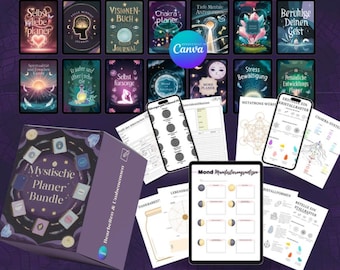 Mystic Life Bundle Mystische spirituelle und ganzheitliche Tagebücher zum selbst gestalten