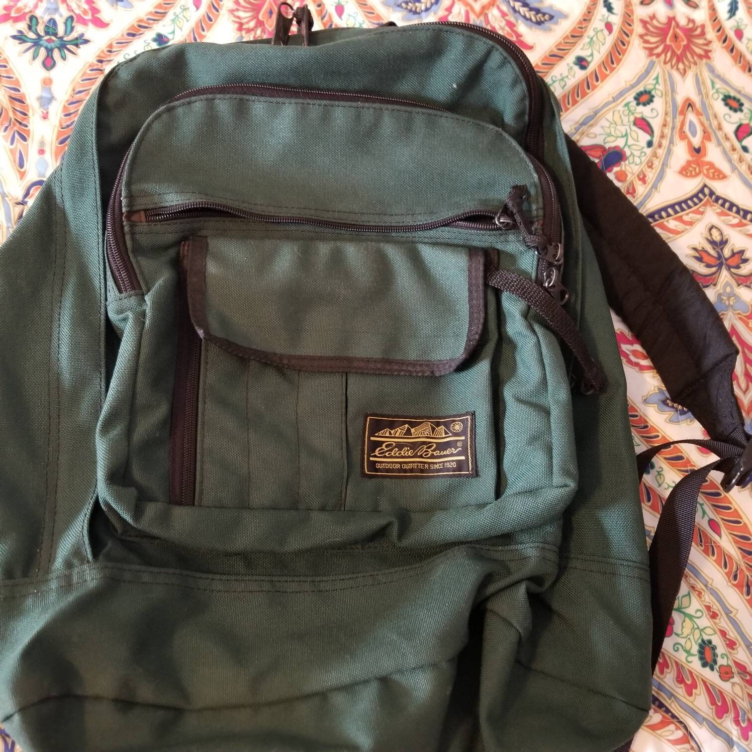 Eddie Bauer Vintage Green Classic Backpack | Etsy