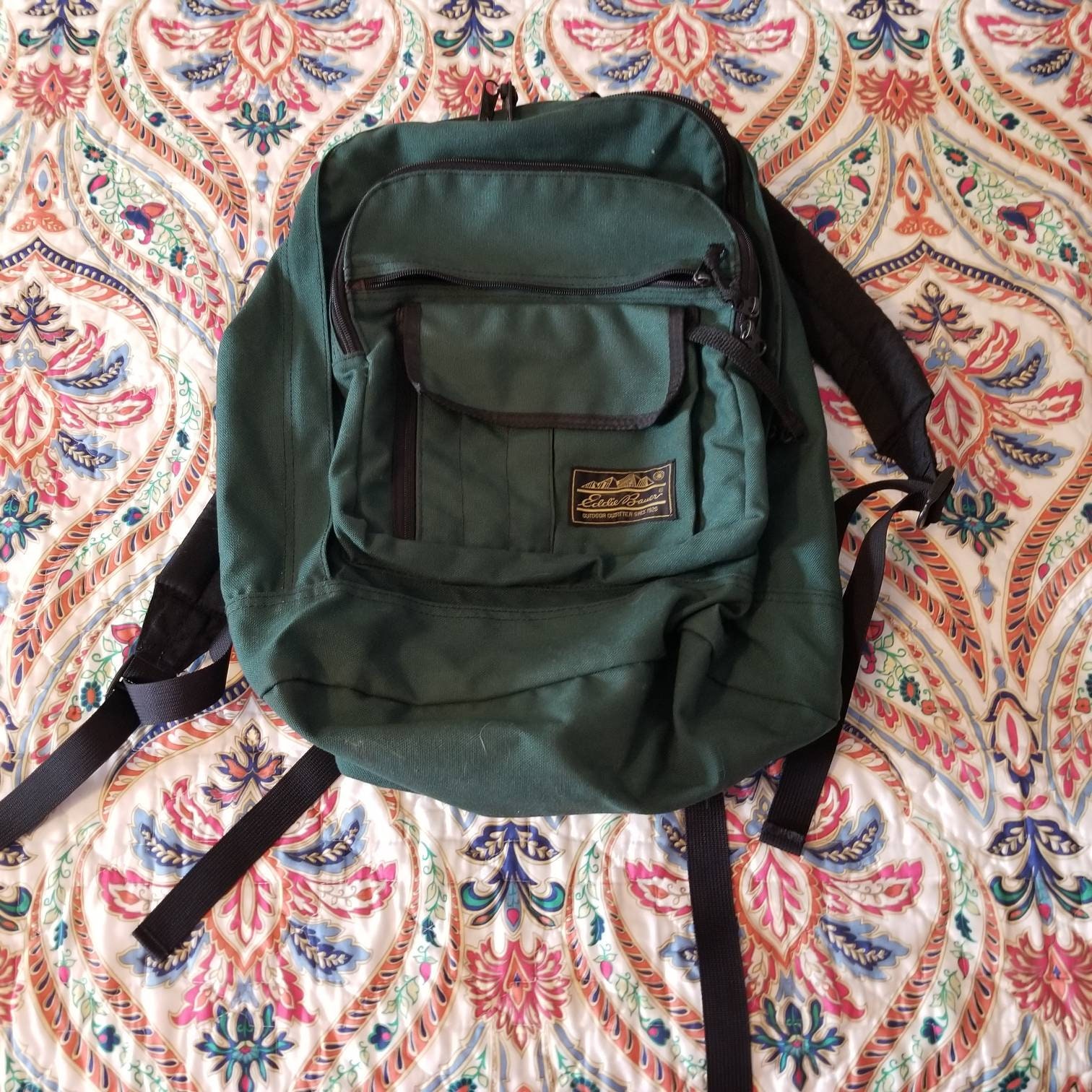 Eddie Bauer Vintage Green Classic Backpack Etsy