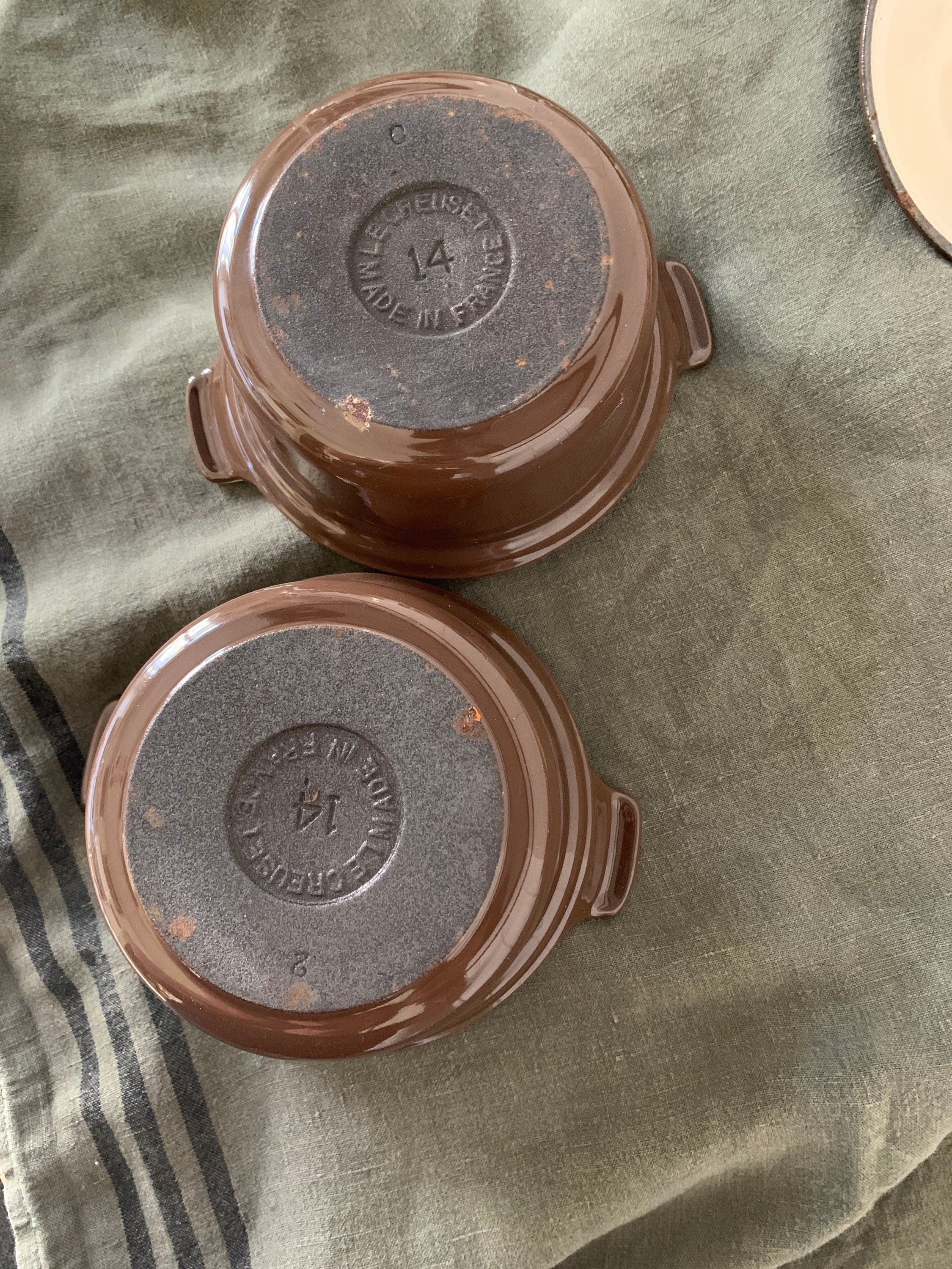 Deux cocottes Le Creuset vintage Etsy
