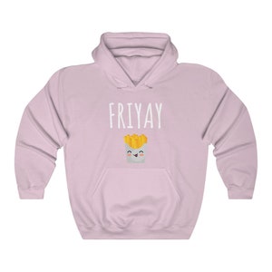 FriYay Hoodie/ Hoodie / French Fries Hoodie / Kawaii Hoodie / Friday Hoodie / Womens Gift Hoodie / Funny Fries Hoodie / Cute Womens Hoodie