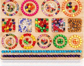 Wooden Bead Design Board for Jewelry Making,Jewelry Making Tray for Bracelete