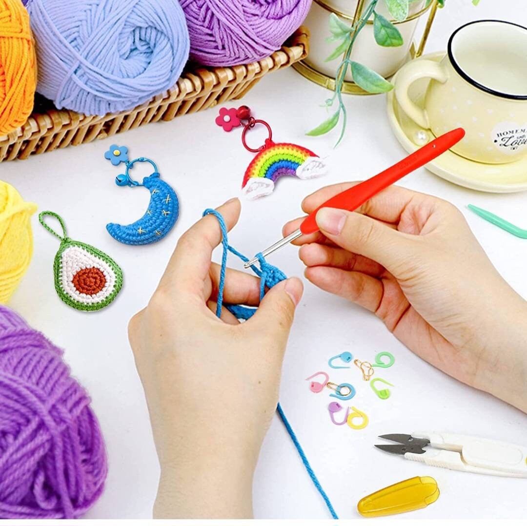 113 Piece Crochet with Yarn Set - Ideal Beginner Kit –