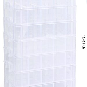 Clear Plastic Beads Storage Container and Organizer 3 color