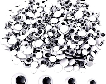 Black Wiggle Googly Eyes