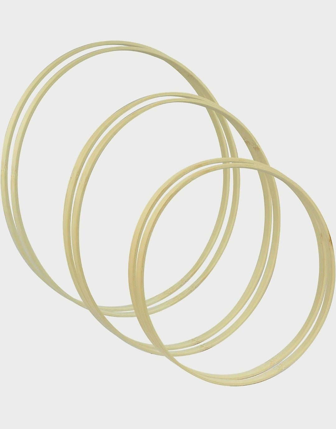 6pcs Wooden Bamboo Floral Hoops, 3 Sizes Bamboo Macrame Hoop Set - Etsy