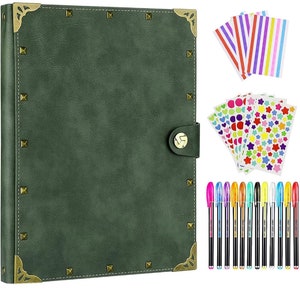 Scrapbook Album 60 Pages Love Memory Photo Album 8.5x11 inch, Travelling Journal Scrap Book Family Scrapbook Scrapbooking Supplies Kits Gift